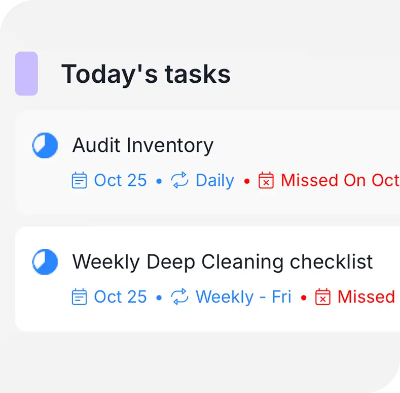 Task notifications and status updates in Delightree.